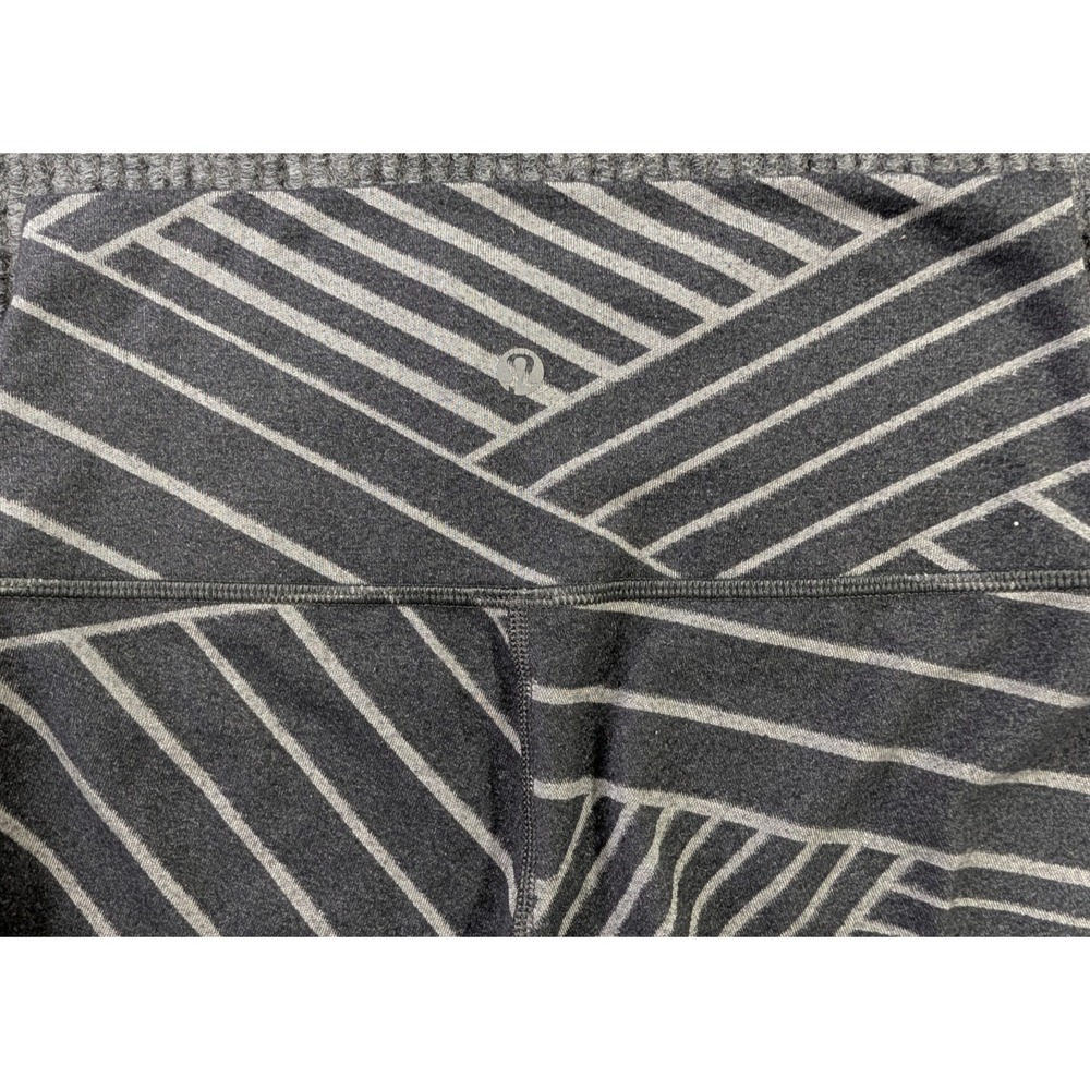 Lululemon High Times Pant Legging Size 6 Luon Metallic Lumatrix Deep Coal Silver - Picture 4 of 8